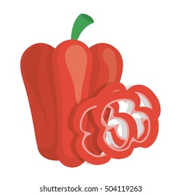 red pepper vegetable icon