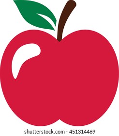 Red perfect ripe apple