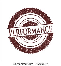 Red Performance distress rubber grunge seal