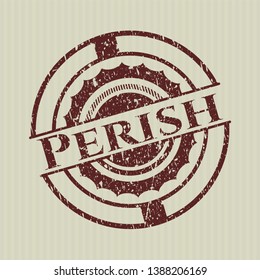 Red Perish distressed rubber texture