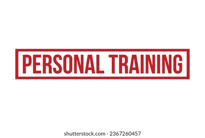 Red Personal Training Rubber Stamp Seal Vector