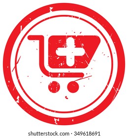 Red Pharmacy Store rubber stamp
