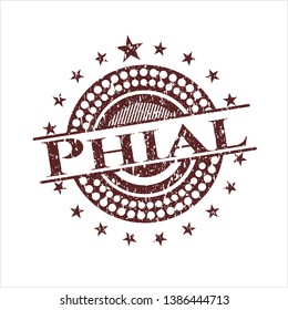 Red Phial with rubber seal texture