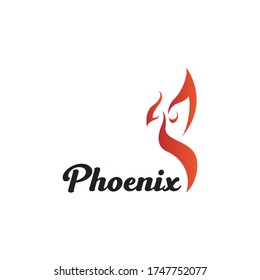 red phoenix logo vector illustration
