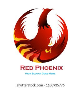Red Phoenix vector design