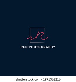 Red Photography wedding vector design
