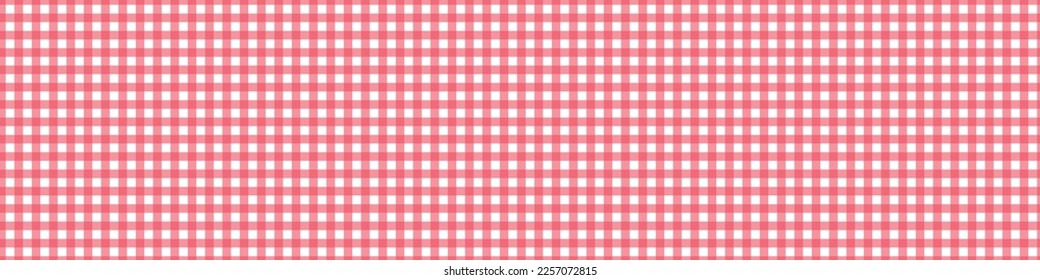 Red Picnic vichy pattern. Tablecloth for table. Square texture for gingham or cloth. Vector illustration