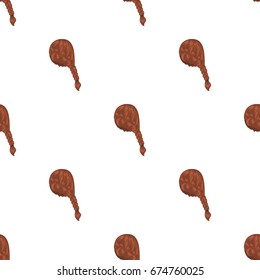 Red pigtail.Back hairstyle single icon in cartoon style vector symbol stock illustration web.