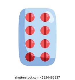 vectores de tabletas rojas aislados