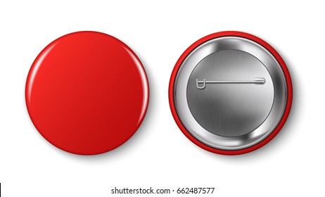 Red Start Engine Button Isolated On White Royalty Free SVG