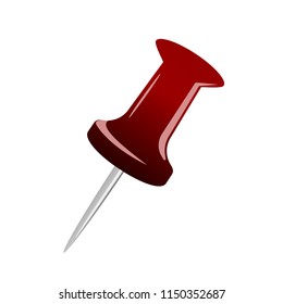 Red pin icon for digital and print