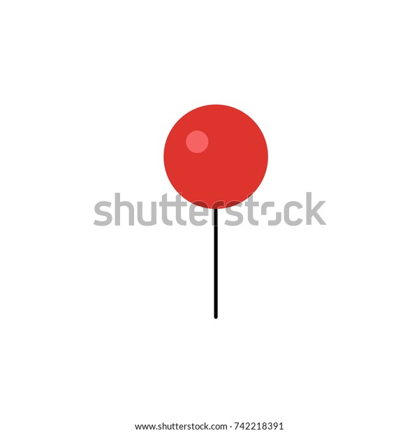 白い背景にトレンディーなフラットスタイルの赤いピンアイコン ピンアイコンベクター画像 ピンアイコンイメージ ピンアイコンイラスト のベクター画像素材 ロイヤリティフリー