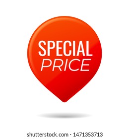 Red Pin sobre fondo blanco. Precio especial