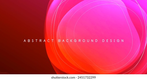 a red and pink abstract background with a circle in the middle . High quality