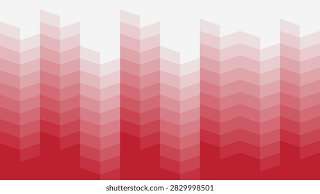 Red and pink abstract geometric background with repeating stepped columns and soft gradient transitions, creating a layered dimensional composition with a modern decorative style.