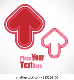 Red and pink up arrows