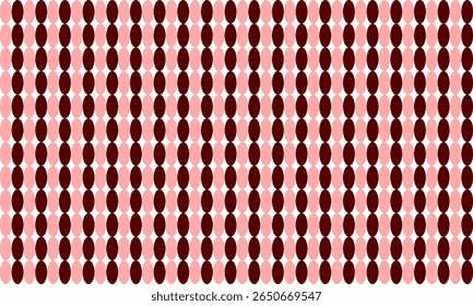 fundo vermelho e rosa, dois tons vermelho rosa no plano de fundo com padrão oval bola ponto, repita a faixa vertical, padrão repleto, design de padrão infinito para impressão de tecido, cortina frisada