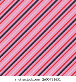 Red pink and beige geometrical seamless pattern with stripes. striped background