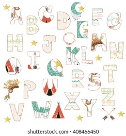 Red pink blue green black colorful ink alphabet letters.Hand drawn written