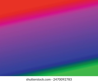 Red, Pink, Blue and Green color combination smooth gradient background design.