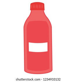 red pink bottle blank empty label water salt drink sports food chemical powder anything else
