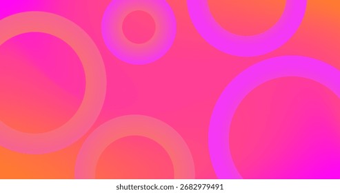 Círculos rosa vermelho no plano de fundo abstrato Gradiente Design