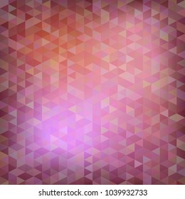 Red and pink  colorful abstract triangular background