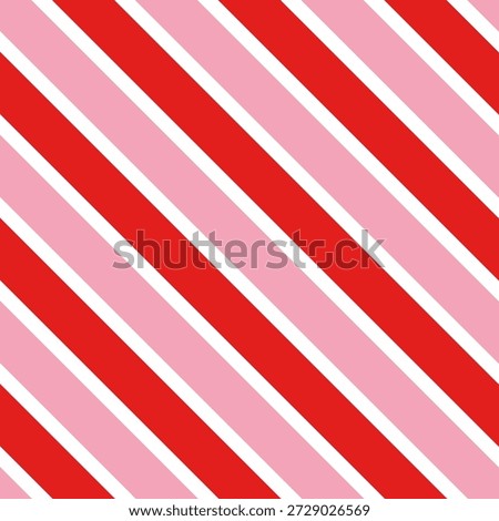 Red and Pink Diagonal Stripe Seamless Pattern