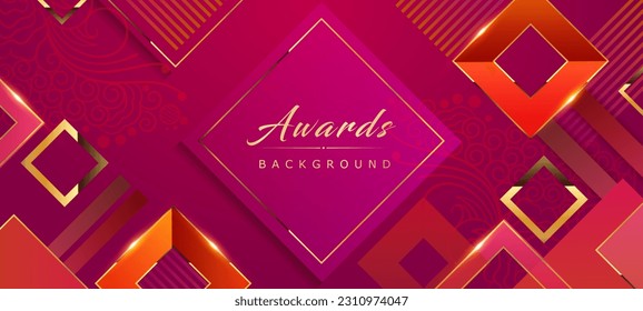 Red and Pink Dimond Luxury Premium Cover Design. Royal Wedding Design. Modern Design Background. Event Corporate Look.