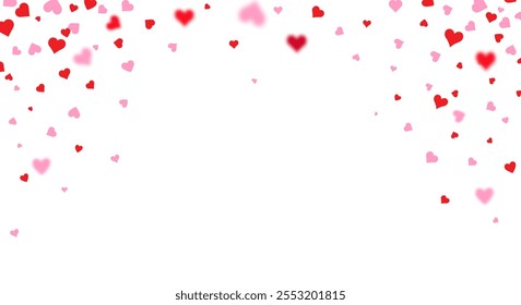 Red and pink flying hearts isolated on transparent background. Vector Confetti decoration for Valentines day. - Powered by Shutterstock - Get 15% off with code: PIKWIZARD15