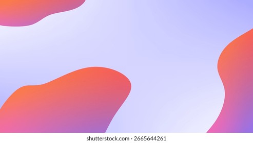 Fondo de pantalla líquido Abstractas de las Formas del gradiente rosado rojo sobre fondo azul del cielo