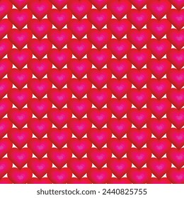 Red and pink heart gradient color blend heart pattern with white background heart in paper style. Vector illustration