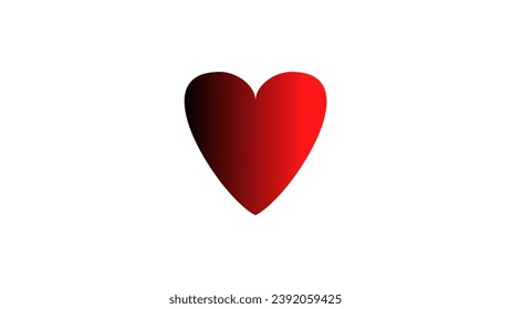 corazones rojos de fondo multicolor adoran el diseño abstracto del corazón 