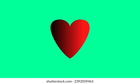 corazones rojos de fondo multicolor adoran el diseño abstracto del corazón 