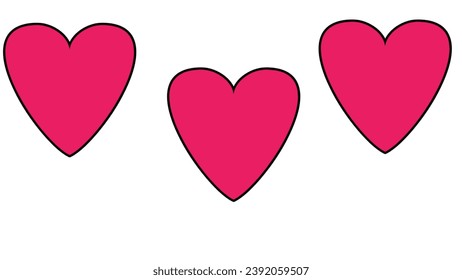 red pink hearts on multicolor background love heart abstract design 