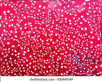 Red pink hexagon abstract background
