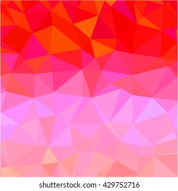 Red pink low poly business background