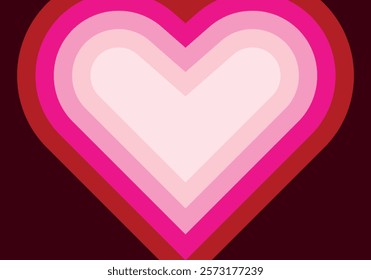 Red to pink multi heart background