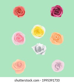 red, pink, peach, yellow, and white pastel colors of rose for everything you need 