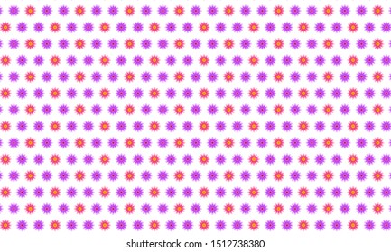 Red And Pink Pentas Flower Pattern Background