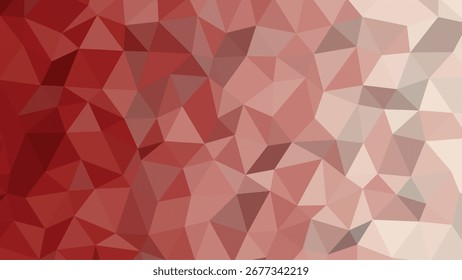 Red and Pink Polygonal Mosaic Texture with Gradual Color Transition abstract geometric