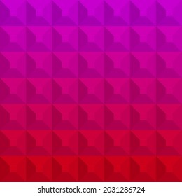 Red, pink, purple geometric background. Vector illustration. 