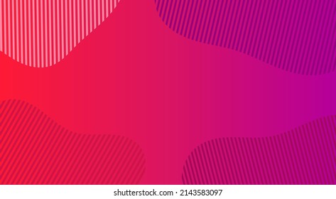 Red, pink and purple gradient abstract smooth ombre fading background border. Vector illustration,