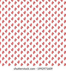 Red and Pink Seashell Repeat Pattern