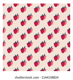 red and pink strawberry background