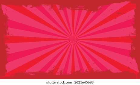 red pink sun efek with brush
