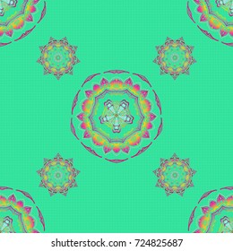 Red and pink texture. Seamless vector background. Graphic modern pattern. Abstract pattern in Arabian style.