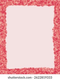 Red and Pink Textured Frame 