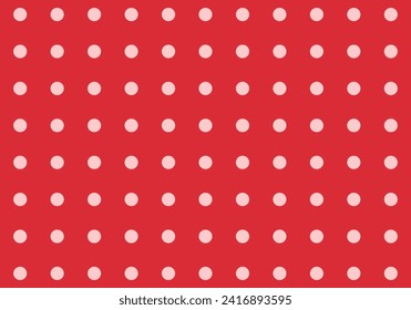 Red and pink valentine background with circles pattern.