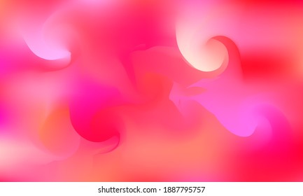 Red and pink wallpaper. Soft and blurred wrapped abstract gradient background.